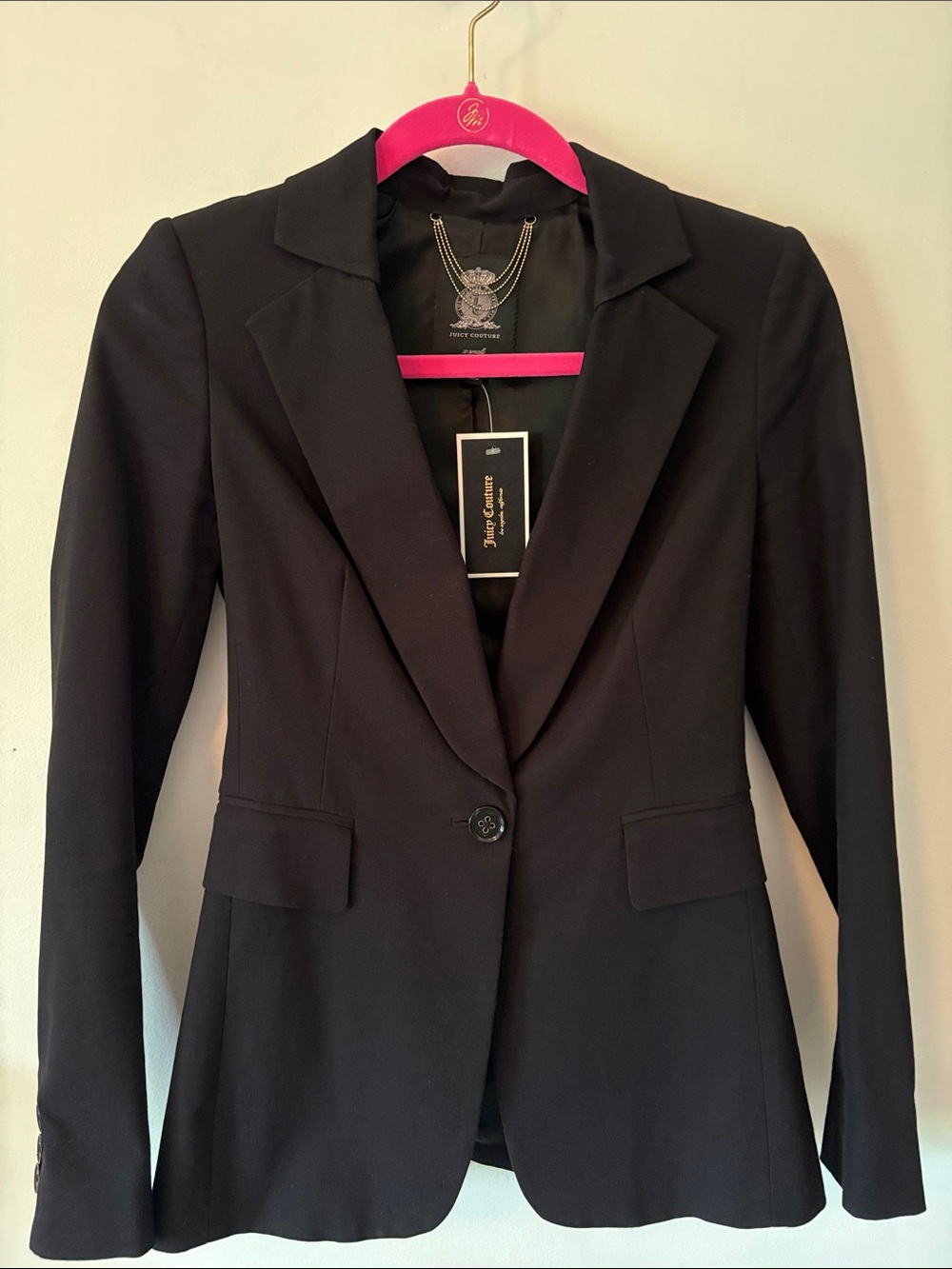 Juicy Couture Black Single-Button Women's Blazer